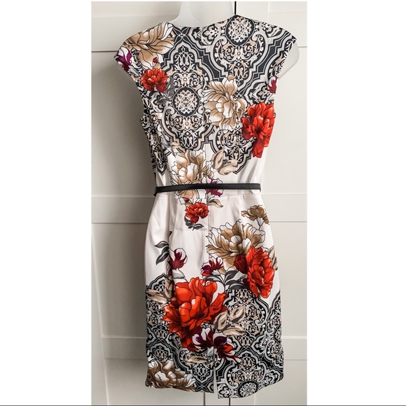 White House Black Market Floral Sheath Dress NWT - Picture 5 of 6